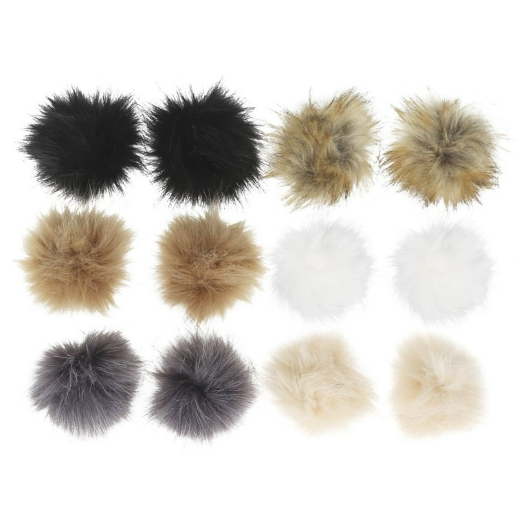  Pack of 30PCS Mini Small Faux Fur Balls Soft Pom Poms Beads  with Elastic Loop 30mm Handmade DIY Crafts (3 cm, White) : Arts, Crafts &  Sewing