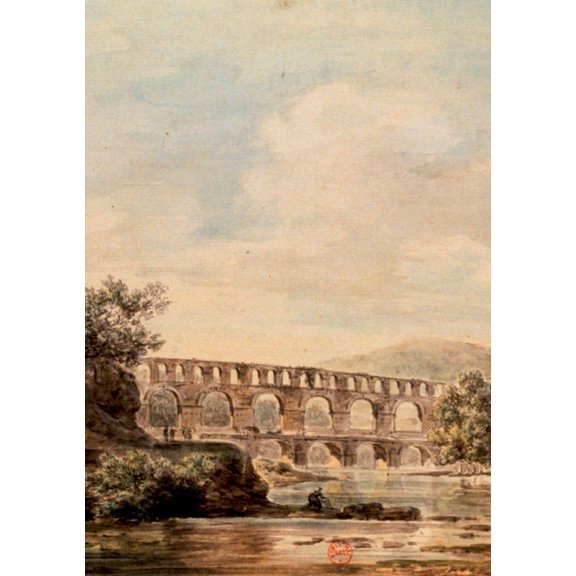 Carnet Blanc: Pont Du Gard Par Les Romains, (Paperback)