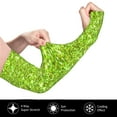 thumbnail image 3 of Daiia Lime green glitter UV Sun Protection Arm Sleeves - Cooling Compression Arm Sleeve - Sports & UV Arm Sleeves for Men & Women, 3 of 8