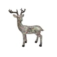 thumbnail image 2 of Gallerie II 27" Red and Green Victorian Holly Berry Decoupage Reindeer Tabletop Decor, 2 of 2