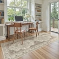 thumbnail image 2 of UERMEI 3'x8' Washable Runner Rugs for Entryway Kitchen Hallway Bedroom Bathroom Home Decor Carpets, Non-slip Indoor Rug, Vintage Floral Boho Printed Carpet, Brown, 2 of 8