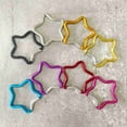 20Pcs FivePointed Star Aluminum Carabiner Key Chain Outdoor Keyring
