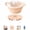 Pink, variant on Silicone Microwave Food Steamer with Steam Basket, Collapsible BPA-Free Small Steamer Pot with Handle and Lid for Vegetables, Seafood, Dumplings and Rice, Dishwasher Safe