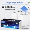 thumbnail image 2 of Cartucho de tóner MyCartridge SUPRINT TN760 negro (paquete de 2), 2 of 7
