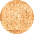 thumbnail image 1 of Ahgly Company Indoor Round Animal Orange Traditional Area Rugs, 8' Round, 1 of 1