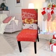 thumbnail image 1 of Christmas Chair Covers, Stretch Chairs Slipcovers, Washable Protector Cover Seat Slipcover For Dining Room Ceremony Hotel, 1 of 6