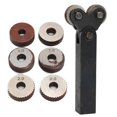 thumbnail image 1 of Labymos 7pcs Steel Dual Wheel Knurling Tool Set with 0.5mm 1mm 2mm Wheel Linear Pitch, 1 of 8