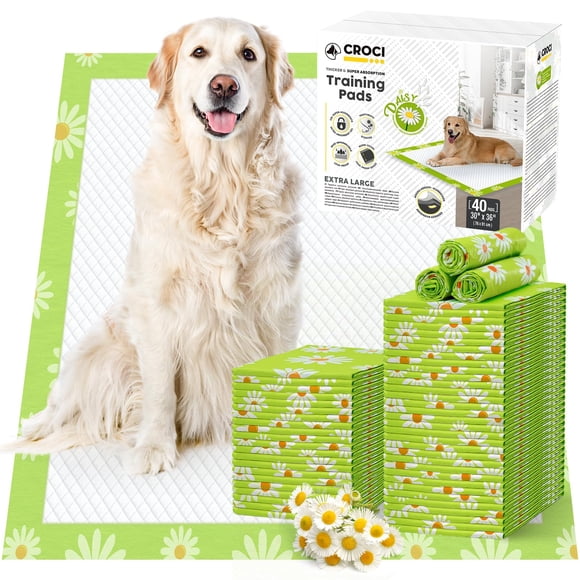 Almohadillas para perros Croci Daisy Fragrance, 76 x 91,5 cm, superabsorbentes