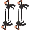 thumbnail image 1 of 4 inch ratchet clamps for woodworking diy crafts wolfcraft quick clamp 4 pieces, 1 of 4