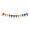 Rainbow, variant on In the Breeze 4874 — Rainbow Pennant String, 8-feet — Colorful Party Decoration