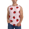 thumbnail image 3 of Uemuo Strawberry Pattern Men's Sleeveless T-Shirt,Muscle Athletic Tank Top, Moisture-wicking Quick-dry Breathable Classic Tee Top for Gym Run Outdoor Sports-Medium, 3 of 8