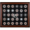 NHL Shield 30-Puck Mahogany Display Case