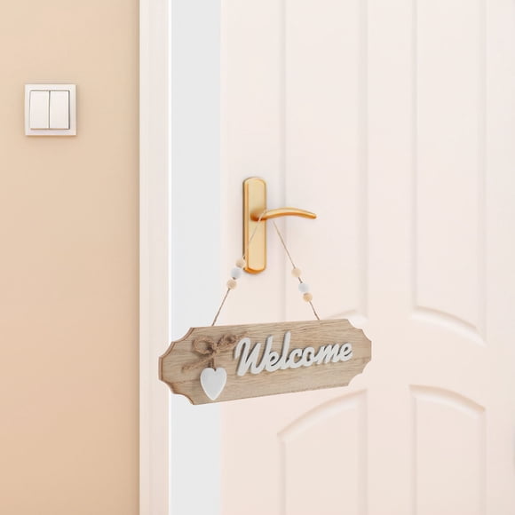 Minkissy Panneau de Réception de Porte Panneau de Bienvenue Décoration Multi-Maison pour Propriétaires 1 Paquet