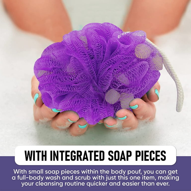 T.Taio Esponjabon Esponjabon - Esponja de jabón para ducha – Loofah Luffa  Loufa Body Wash Ball – Depurador de malla para limpieza completa de espuma  para el cuidado de la piel –