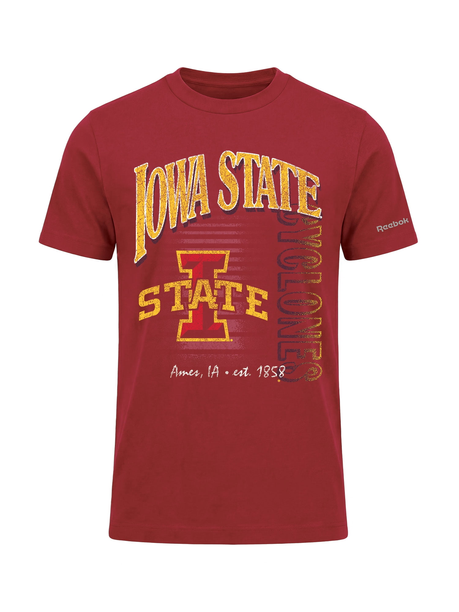 Iowa State Cyclones Reebok Mens Crew Neck Short Sleeve T-Shirt