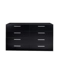thumbnail image 3 of Hassch Dresser with 8 Drawers, Chest of Drawers, Clothing Storage Organizer for Bedroom, Living Room, Hallway, Black, 3 of 10