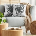 thumbnail image 5 of Ambesonne Octopus Throw Pillow Cover 2 Pack, Tentacle Sea Monster Design, 24", Pale Grey Charcoal Grey, 5 of 5