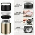 thumbnail image 2 of 28oz Soup Thermos, Stainless Steel Thermos for Hot Food, Wide Mouth Food Thermos Jar, Insulated Lunch Container Leak Proof Vacuum Thermal Flask (silver), 2 of 7