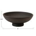 thumbnail image 2 of Bloomingville Mango Wood Footed Bowl, Black, 2 of 6