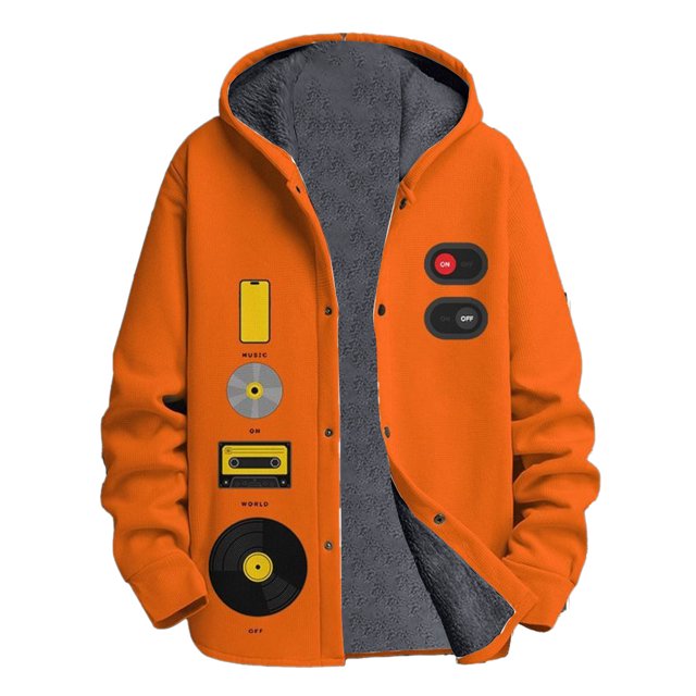 Wyzesi Fall Cardigan for Men Patterned Men's Winter Hoodie and Coat Mens Cardigan Sweaters