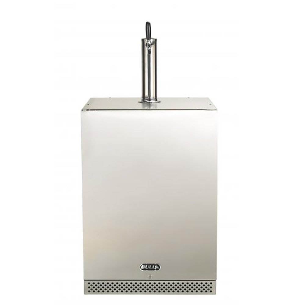 Bull 24-Inch 6.6 Cu. Ft. Left Hinge Outdoor Rated Single Tap Beer Dispenser / Kegerator - 17900