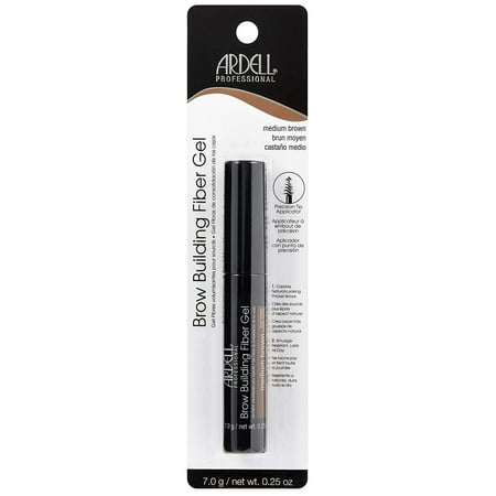 Brow Building Fiber Gel Medium Brown Medium Brown, Adheres to brow hair creating thicker brows By (Best Way To Make Hair Thicker)