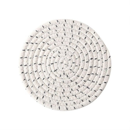 

TureClos Pot Holder Cotton Coaster Round Hot Pad Trivet for Kitchen Hot Pots and Pans