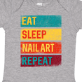 thumbnail image 4 of Inktastic Nail Tech Eat Sleep Nail Art Repeat Boys or Girls Baby Bodysuit, 4 of 5