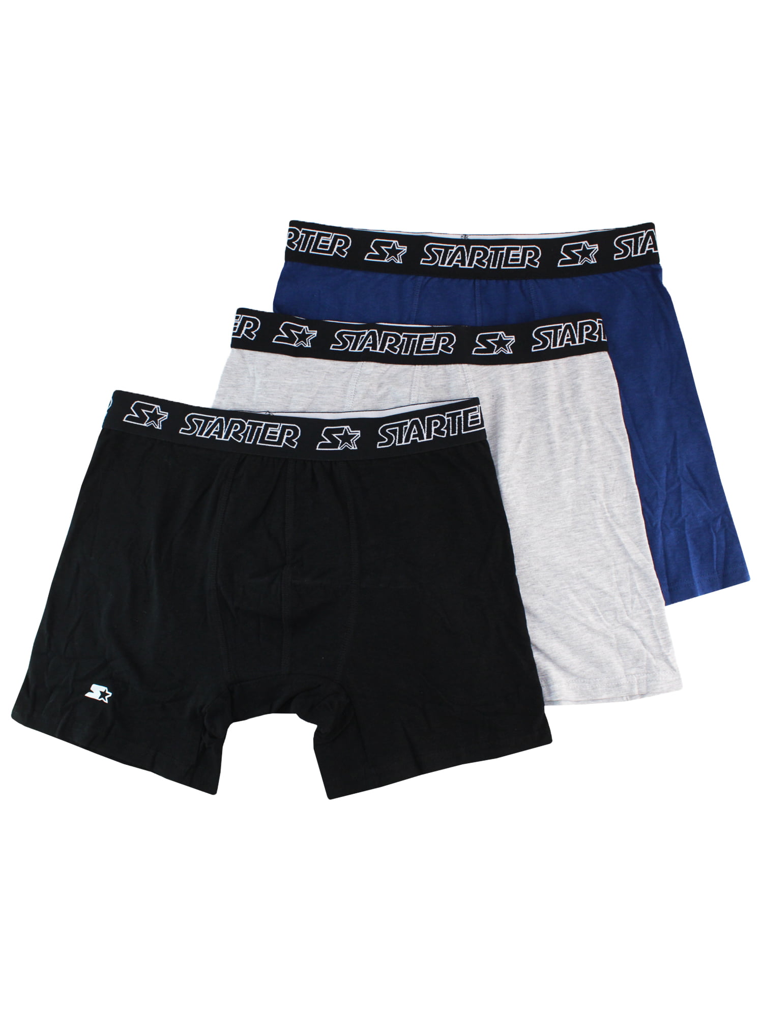 Pack of 3 men's Black Dim Sport active thermo-regulating cotton boxers