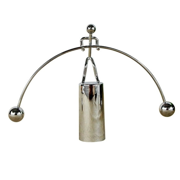 SIYTUAU Pendule à Billes en Acier Berceau Newton Jouet Éducatif Physique Double Jambe Balançoire Boules d'Équilibre Décoration de Bureau Scientifique Métal Plastique Mouvement Cinétique Cadeau