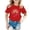 Red, variant on Girls Birthday Girl Rainbow Print T-Shirt, Short Sleeve Crew Neck Casual Tee for Kids, Cute Birthday Party Top for Daily Wear(Pink,9-10 Years)