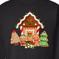 thumbnail image 3 of Inktastic Gingerbread House Christmas Adult Sweatshirt, 3 of 4