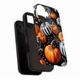 thumbnail image 3 of Halloween Pumpkin Phone Case for iPhone 11/12/13/14/15/16 Pro Max/Plus Stylish Striped Design for Fashion Lovers & Holiday Decor - Unique Pumpkin Print Protective Cover, 3 of 9