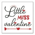 thumbnail image 1 of DistinctInk Custom Bumper Sticker - 10" x 10" Decorative Decal - White Background - Little Miss Valentine, 1 of 2