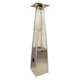 thumbnail image 2 of HomeRoots 480574 Silver 41000 BTU Steel Propane Triangular Pyramid Standing Patio Heater, 2 of 5