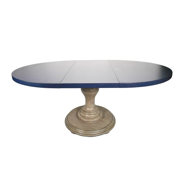 bingltd- 48" x 48" to 66" Extension 30" Tall Bradford Driftwood Dining Table (TT4866-EXT-DENIM-Bradford-Driftwood)