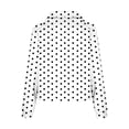 thumbnail image 5 of Womens Quarter Zip Sweatshirts 2026 Trendy Polka Dot Long Sleeve Stand Collar Tops Loose Fit Casual Spring Outfits, 5 of 5