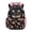 Black Cat Floral Print, variant on Bee Floral Moon Print Large Capacity Backpack for Kids Teen Girls Backpacks Breathable 17 Inch Waterproof Bookbag with Front Zipper Travel Ruckpack