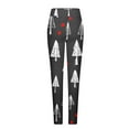 thumbnail image 4 of Mingw Womens' Christmas Printed Leggings High waist Tight Athletic Yoga Pants Y2K Snowflake Printed Trousers,Multicolor,S, 4 of 5