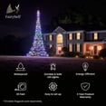 thumbnail image 3 of Fairybell Outdoor LED Christmas Tree (20FT 900 LED Lights) Easy Install, Multi Color, Pole Sold Separately, 3 of 8