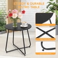 thumbnail image 6 of Dovov 3 Piece Patio Acapulco Furniture Bistro Set, Outdoor Bistro Set Acapulco Chairs All-Weather Rattan Wicker Chairs with Plastic Rope and Coffee Table, Beige, 6 of 11