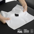 thumbnail image 3 of 12 Inch x 12 Inch Smooth Headrest Sheets with "S" Faceslit, 1000 sheets, 3Plusthree, For Chiropractic Exam Table or Massage Table, 3 of 4