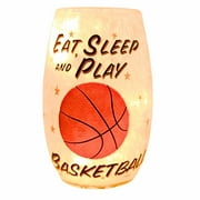 Stony Creek 5.00In Play Bal Pre-Lit Small Vase, Glass, Sports Game Electric Sks0204 Basketball