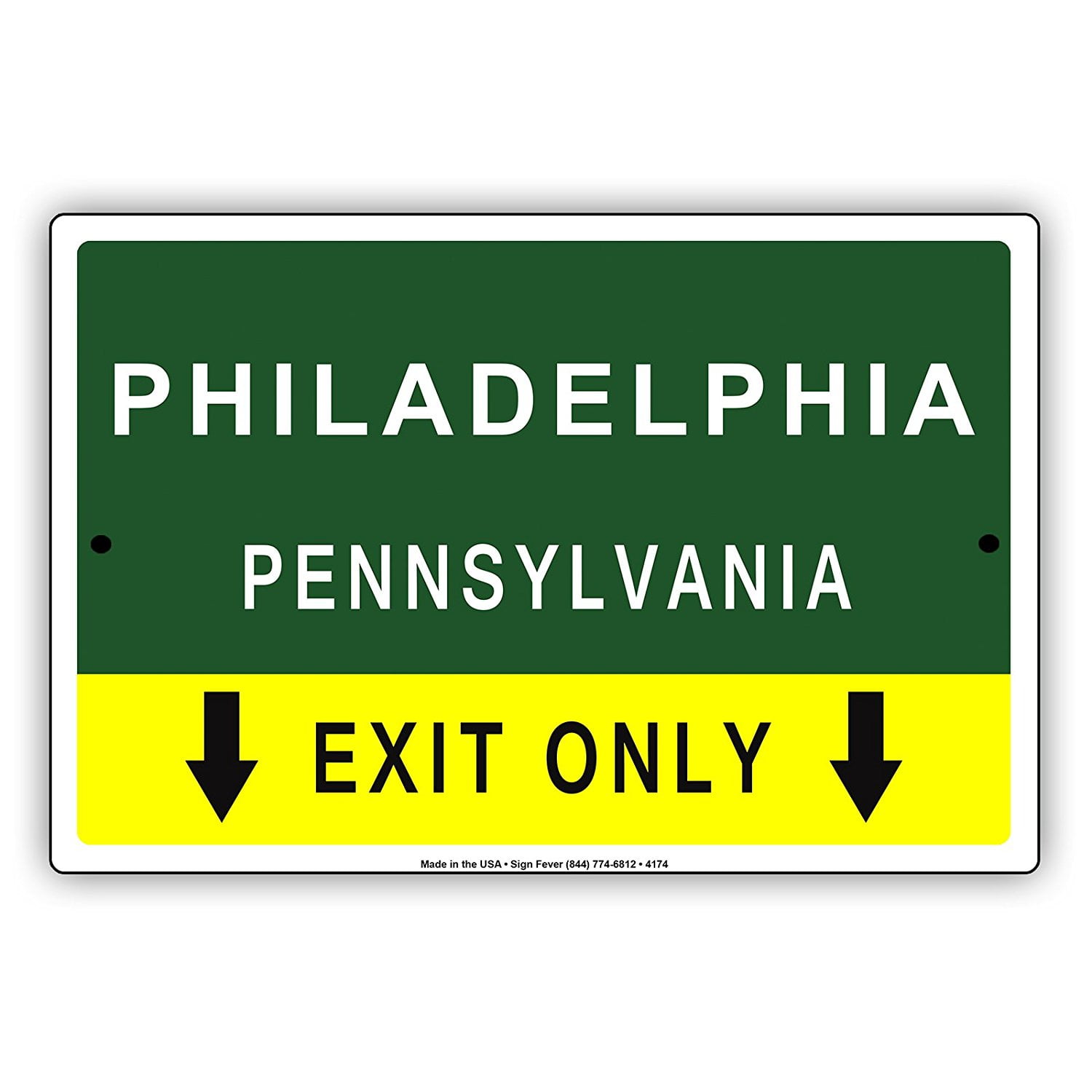 Philadelphia Pennsylvania Exit Only With Pointer Arrow Direction Way Philadelphia pennsylvania exit only with pointer arrow direction way