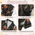 thumbnail image 4 of FORMRS Kids Short Sleeve Top and Pants Pajama Set Unisex Satin 2-Piece Sleepwear, Sizes 11-12Y, Autumn Ghost Pattern, 4 of 8