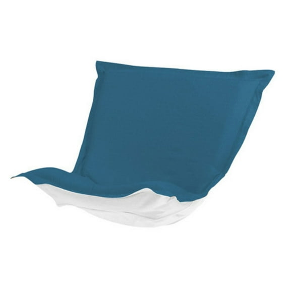 Elizabeth Austin Seascape Sunbrella Puff Chair Outdoor Slipcover