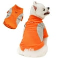 thumbnail image 2 of Pet Dog Turtleneck Knitting Sweater Coat Winter Warmer Thickening Pullover Knitwear Crochet Coat Clothes for Small Medium Large Dog Puppy Cat - Orange, 3XL, 2 of 8