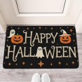 thumbnail image 2 of Happy Halloween Door Mat,Home Decor Indoor Outdoor 17x30 Inch Spider Bat Throw Rug for Room Winter Laundry, 2 of 6