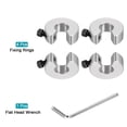 thumbnail image 3 of SBR12 Linear Rail Shaft Stop Collars with a Nickel Flat Head Wrench 4pcs, 3 of 6