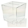 thumbnail image 3 of OnDisplay 10" Luxe Acrylic Clear Wedding Card Money Box w/Hinged Lid and Removable Sign (Cards Print), 3 of 6